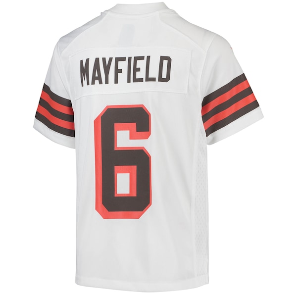 Baker Mayfield Cleveland Browns Nike Youth 1946 Collection Alternate Game Jersey - White/Brown - Image 4