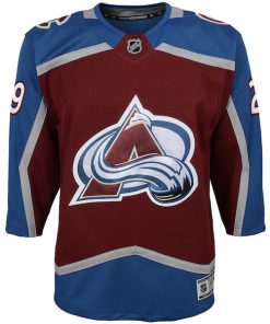 Alternative view of Nathan MacKinnon Colorado Avalanche Preschool Premier Player Jersey - Burgundy/Navy