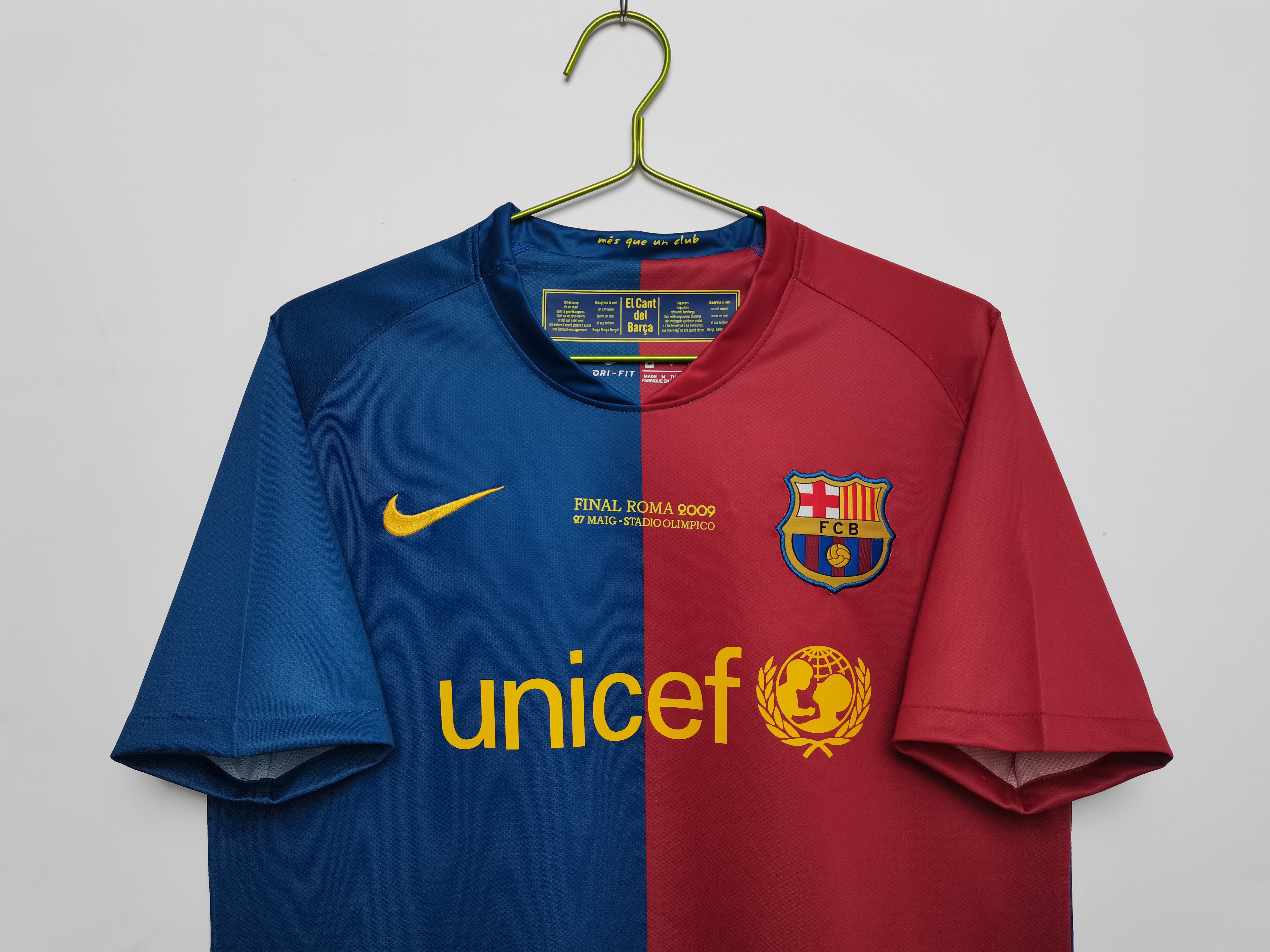 Barcelona 2008-09 Home Vintage Jersey - Image 2