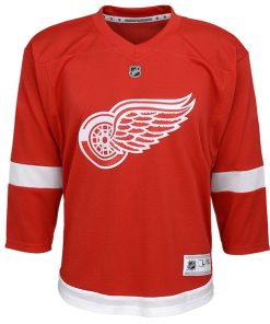 Alternative view of Detroit Red Wings Youth Home Replica Custom Jersey - Red