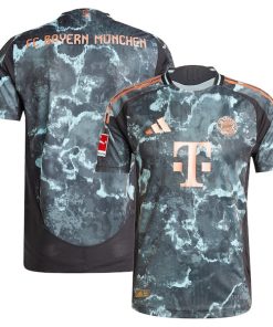 Bayern Munich adidas 2024/25 Away Authentic Jersey - Black