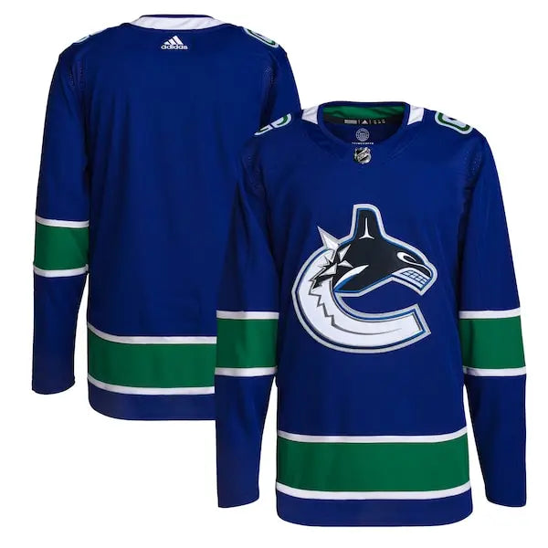 Vancouver Canucks adidas Home Primegreen Authentic Custom Jersey - Royal
