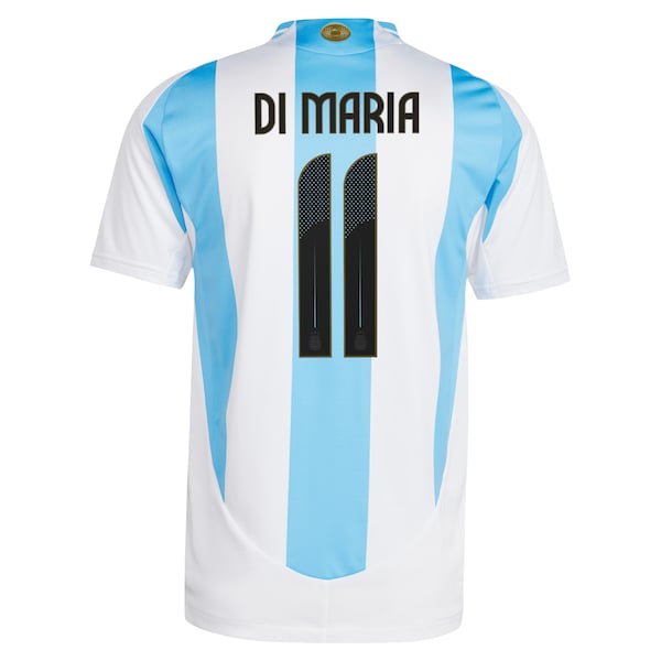 Angel Di Maria Argentina National Team adidas 2024 Home Authentic Jersey - White - Image 3