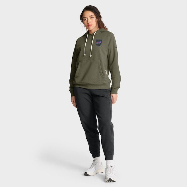 Buffalo Bills Nike Women's 2025 Salute to Service Sideline Standard Issue Dri-FIT Hoodie - Olive - Image 3