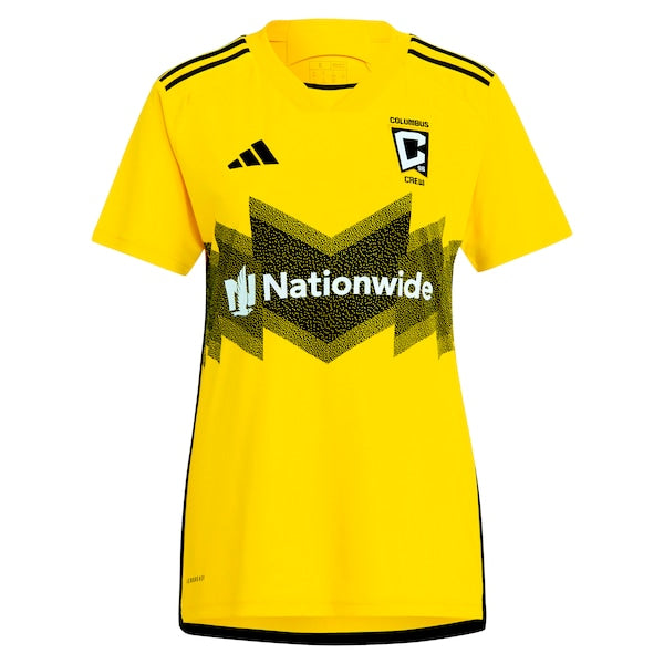 Diego Rossi Columbus Crew adidas Women's 2024 The Home Kit Replica Player Jersey - Yellow - Image 2