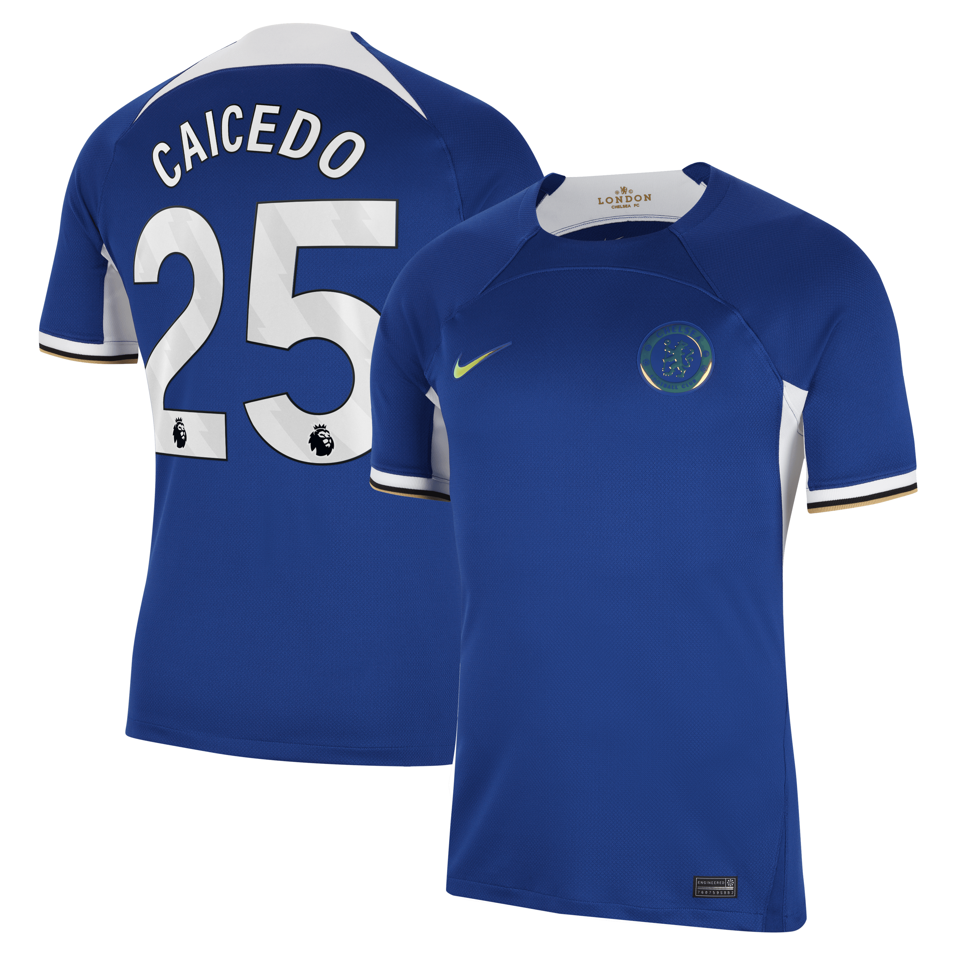 Mois¨¦s Caicedo Chelsea Nike 2023/24 Third Stadium Replica Player Jersey - Mint/Blue/Navy - Image 5