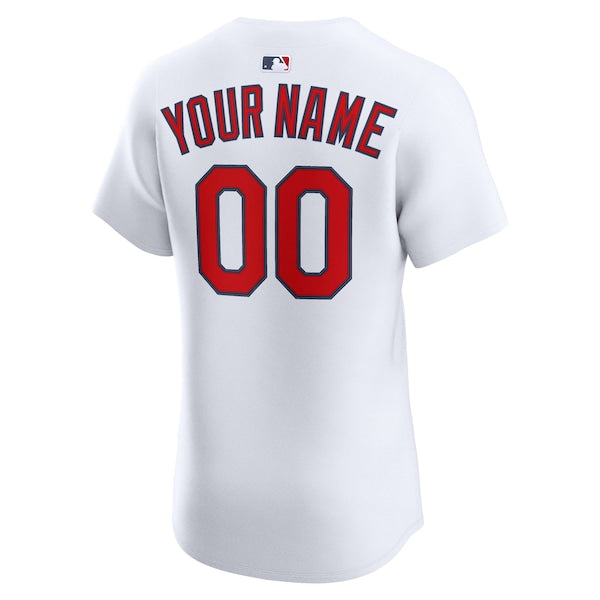 St. Louis Cardinals Nike Home Elite Custom Jersey - White - Image 3