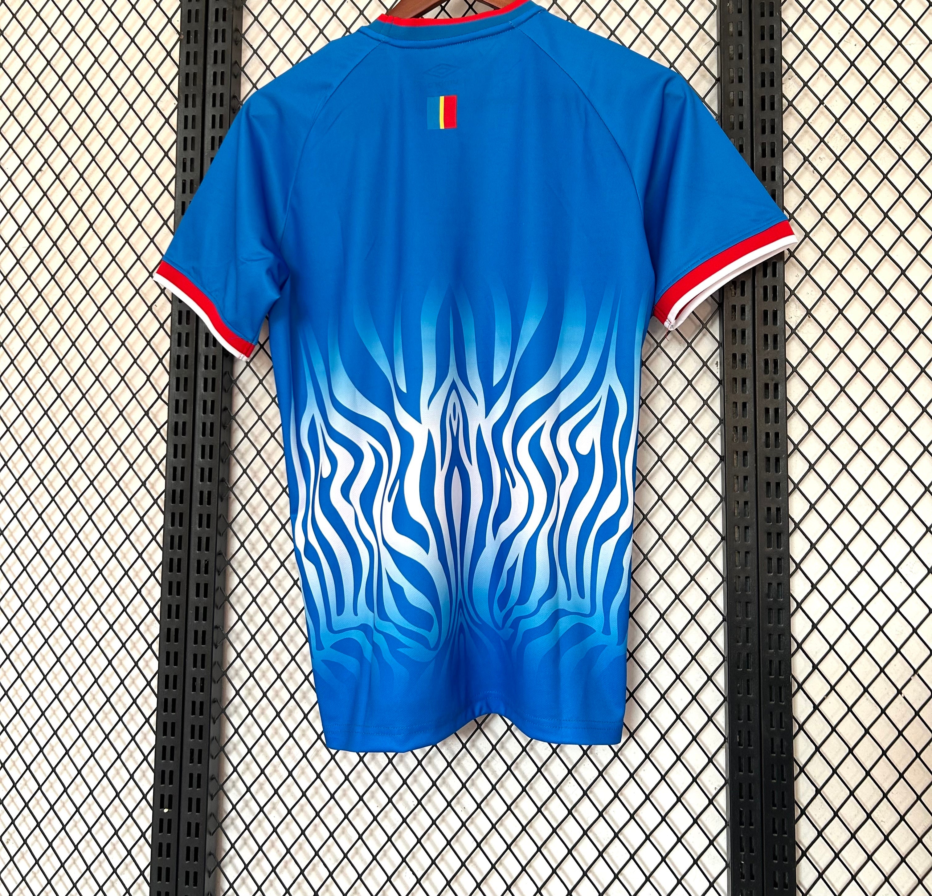 Democratic Republic of the Congo National Team Umbro 2026 Away Jersey - Blue / White / Red - Image 3
