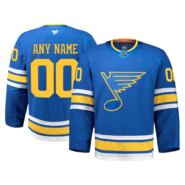 St. Louis Blues Home Authentic Pro Custom Jersey - Blue
