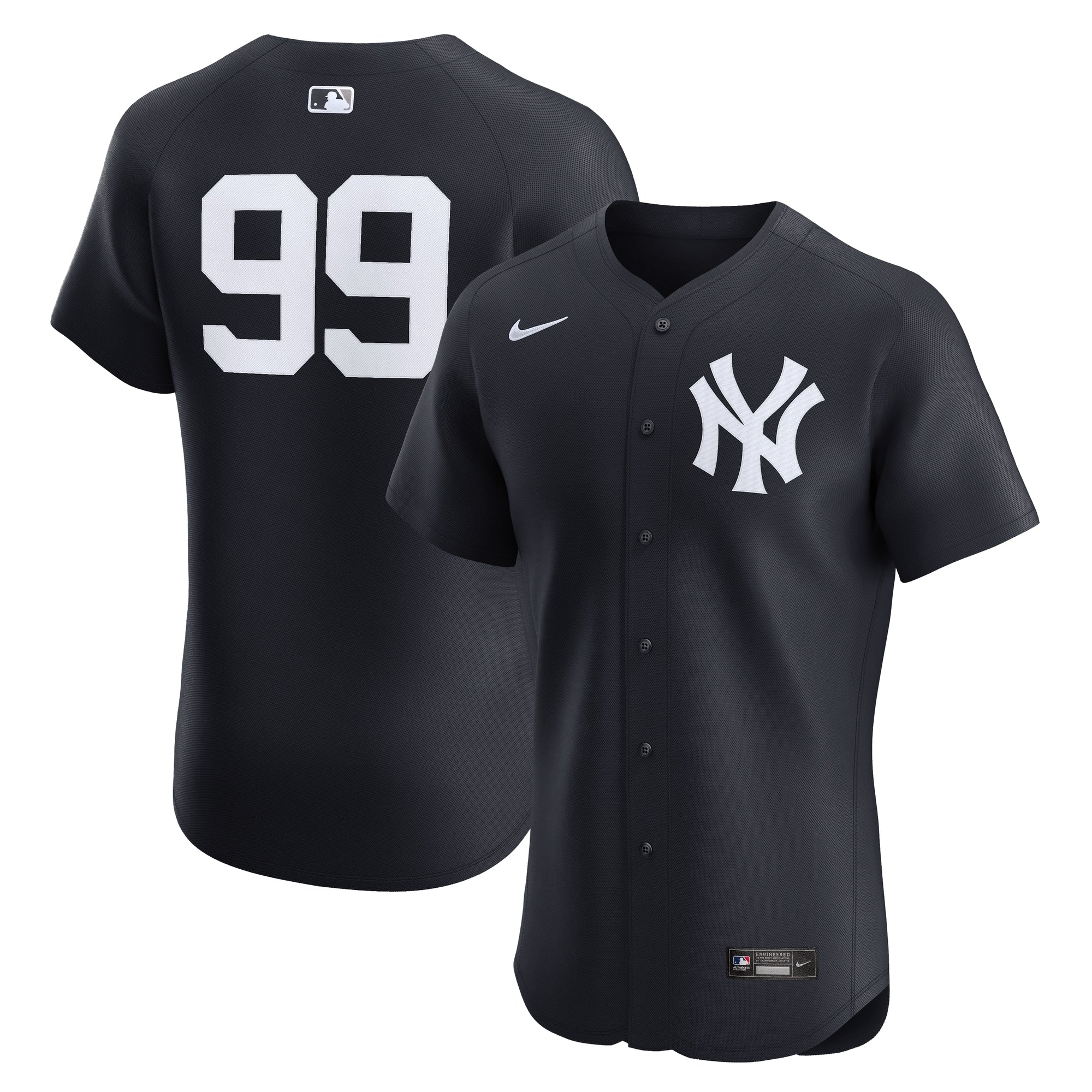 Aaron Judge New York Yankees Nike Home ElitePlayer Jersey - White/Navy - Image 9