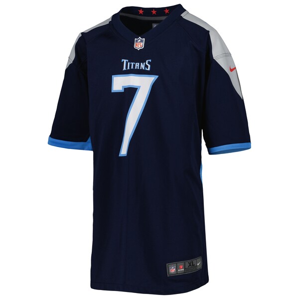 Malik Willis Tennessee Titans Nike Youth Game Jersey - Navy - Image 2