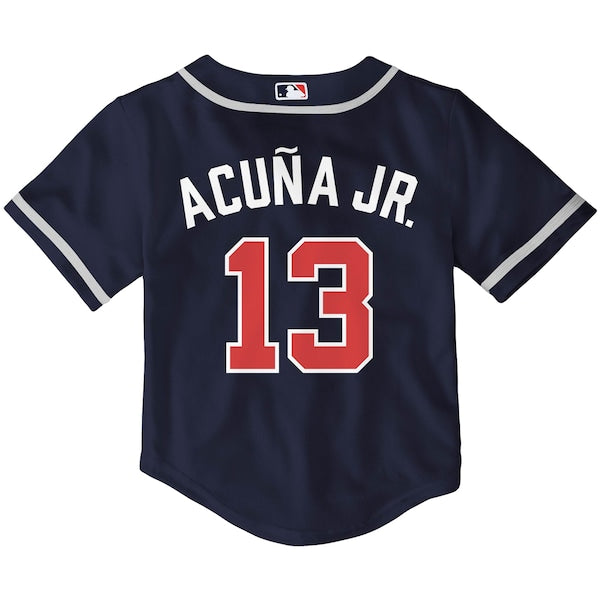 Ronald Acu?a Jr. Atlanta Braves Nike Toddler Alternate Replica Player Jersey - Navy - Image 3