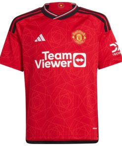 Alternative view of Scott McTominay Manchester United adidas Youth 2023/24 Home Replica Player Jersey - Red