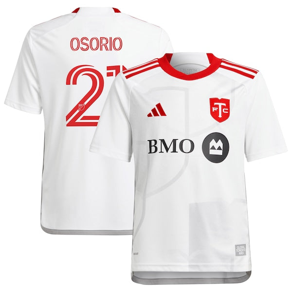 Jonathan Osorio Toronto FC adidas Youth 2024 GTA Kit Replica Player Jersey?ยจC White