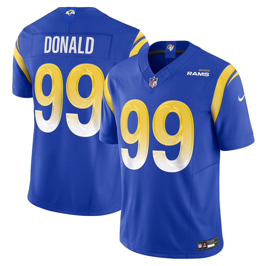 Aaron Donald Los Angeles Rams Nike Vapor F.U.S.E. Limited Jersey - White/Royal - Image 5