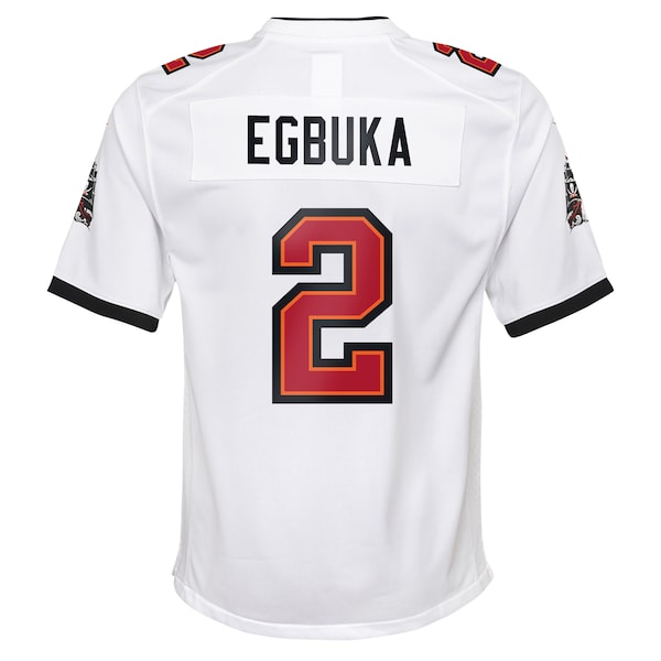 Emeka Egbuka Tampa Bay Buccaneers Nike Youth White Game Jersey - White/Red/Creamsicle - Image 4