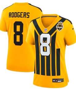 Alternative view of Aaron Rodgers Pittsburgh Steelers Nike Women's Alternate 1933 Throwback Game Jersey - Gold/Black