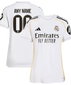 Alternative view of Los Merengues adidas Women's 2025/26 Home Replica Custom Jersey - White/Blue