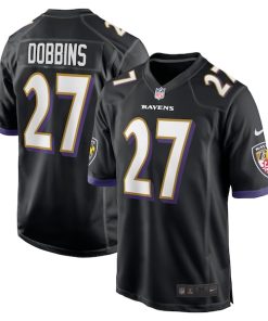 J.K. Dobbins Baltimore Ravens Nike Game Jersey - Black/Purple/White