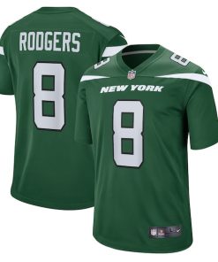 Aaron Rodgers New York Jets Nike Youth Game Jersey - Green/Black/White