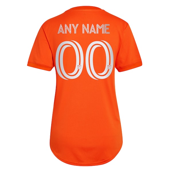 New York City FC adidas Women's 2022 The Volt Kit Replica Custom Jersey - Orange - Image 3