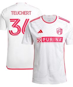 Cedric Teuchert St. Louis City SC adidas 2024 The Confluence Kit Replica Player Jersey - White