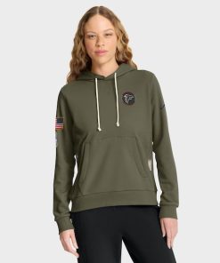 Atlanta Falcons Nike Women's 2025 Salute to Service Sideline Standard Issue Dri-FIT Hoodie - Olive