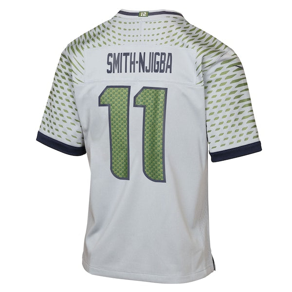Jaxon Smith-Njigba Seattle Seahawks Nike Youth 2025 Rivalries Collection Game Jersey - Wolf Gray - Image 3