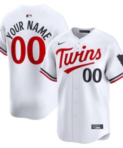 Minnesota Twins Nike Home Limited Custom Jersey - White