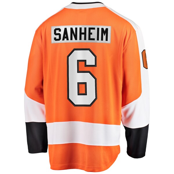 Travis Sanheim Philadelphia Flyers Premier Breakaway Player Jersey - Orange - Image 3