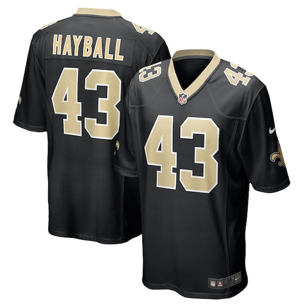 Matthew Hayball New Orleans Saints Nike Game Jersey - Black