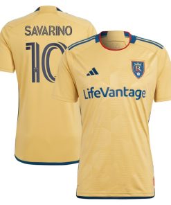Jefferson Savarino Real Salt Lake adidas 2024 The Beehive State Kit Replica Player Jersey - Gold