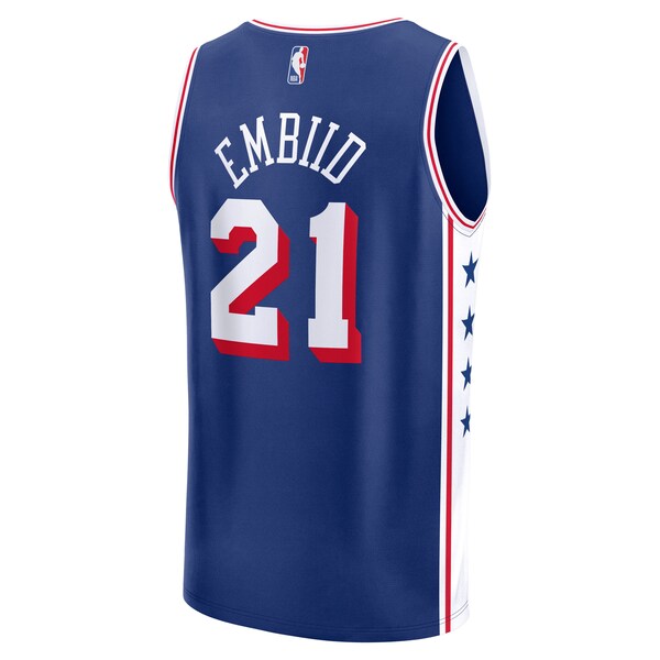 Joel Embiid Philadelphia 76ers Fast Break Replica Player Jersey - Icon Edition - Royal - Image 3