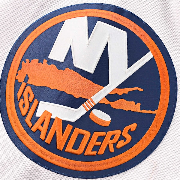 New York Islanders Away Premium Custom Jersey - White/Royal - Image 6
