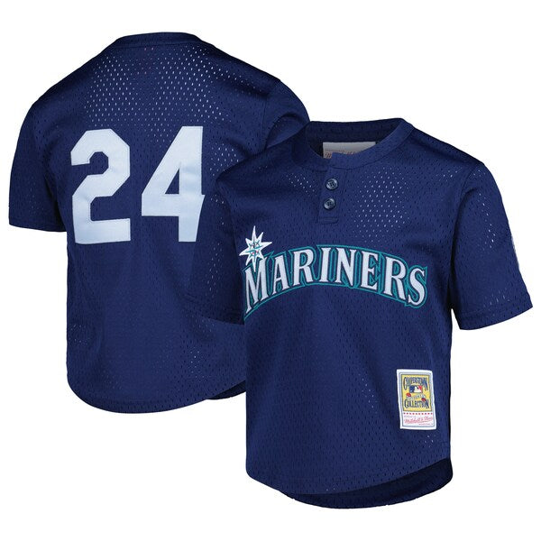 Ken Griffey Jr. Seattle Mariners Preschool Cooperstown Collection?Mesh Batting Practice Jersey - Navy