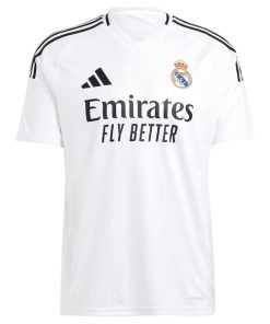 Alternative view of Kylian Mbapp¨¦ Los Merengues adidas 2024/25 Home Replica Player Jersey - White