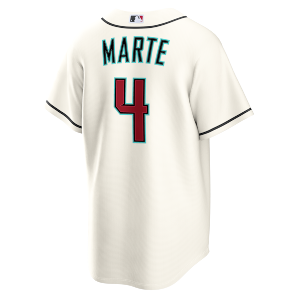 Ketel Marte Arizona Diamondbacks Nike Home Replica Jersey - Cream - Image 3