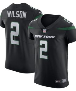 Zach Wilson New York Jets Nike Vapor Elite Jersey - Stealth Black/Green