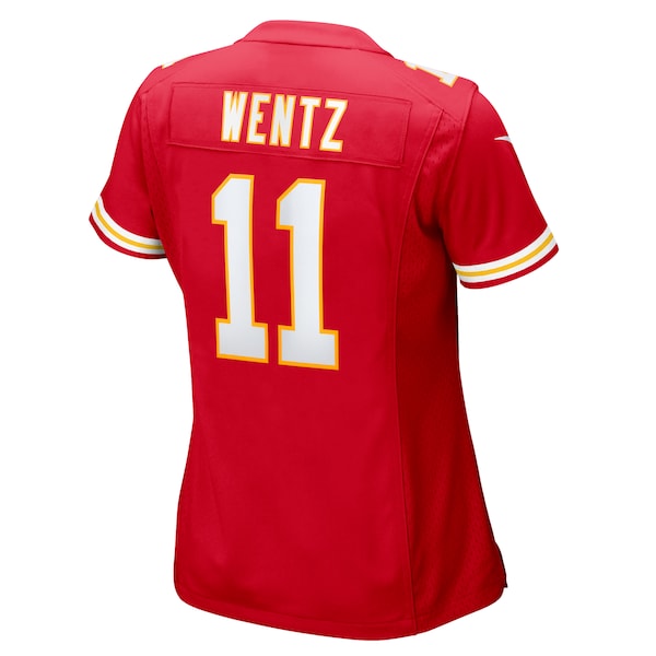 Carson Wentz Kansas City Chiefs Nike Women's Game Jersey - Red - Image 3