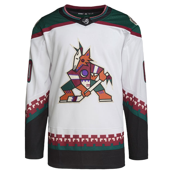 Arizona Coyotes adidas Primegreen Authentic Custom Jersey - White - Image 2