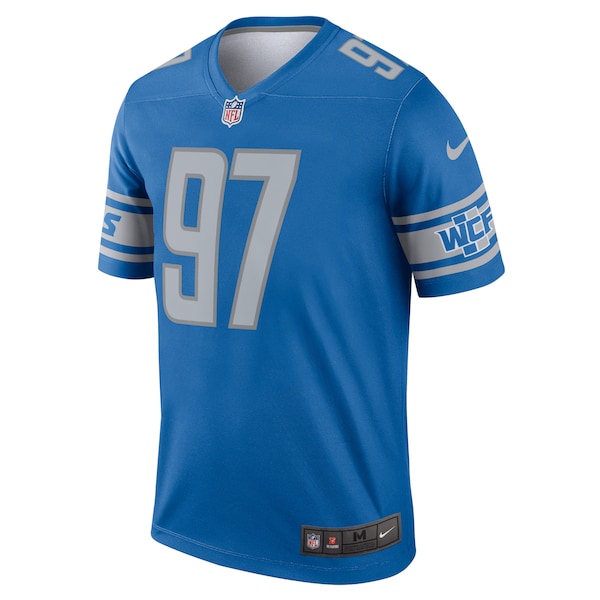 Aidan Hutchinson Detroit Lions Nike Legend Jersey - Blue - Image 2