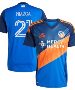 Matt Miazga FC Cincinnati adidas 2025 Orange and Blue Legacy Kit Replica Player Jersey - Blue