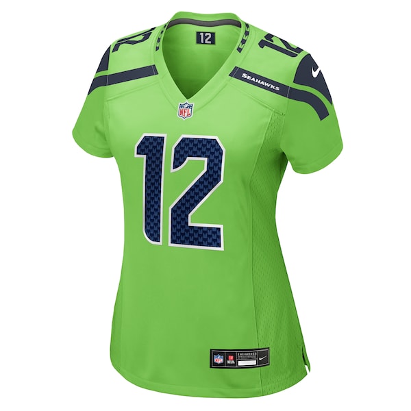 12th Fan Seattle Seahawks Nike Women's Game Jersey - Neon Green - Image 2