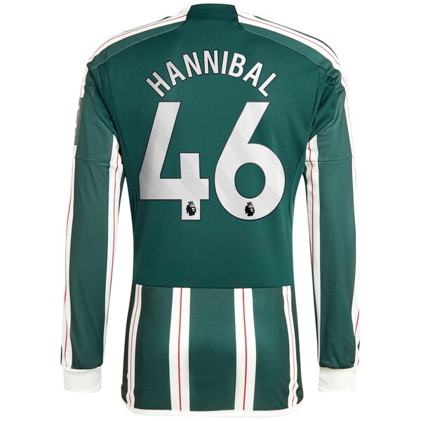 Hannibal Mejbri Manchester United adidas Long Sleeve Replica Player Jersey?ยจC Green - Image 2