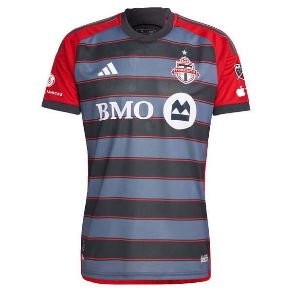 Toronto FC adidas 2024 Club Kit Authentic Jersey - Gray - Image 2
