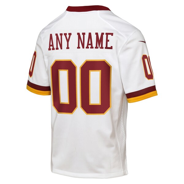 Washington Commanders Nike Youth Game Super Bowl Era Custom Jersey - White/Burgundy - Image 4