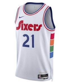 Alternative view of Joel Embiid Philadelphia 76ers Nike Unisex 2024/25 Swingman Player Jersey - City Edition - White