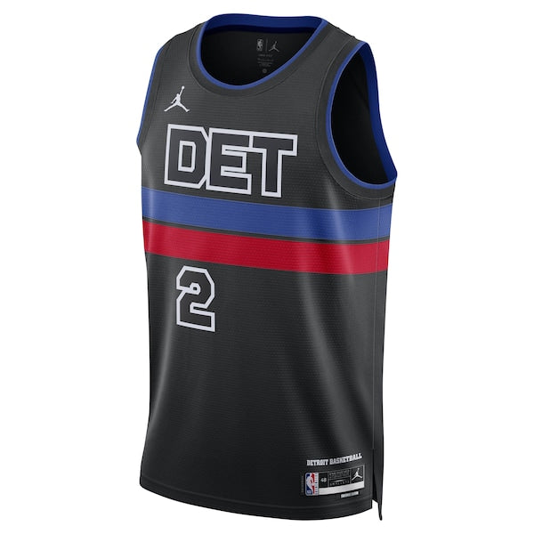 Cade Cunningham Detroit Pistons Nike Unisex Swingman Jersey - Statement Edition - Black/Blue/White - Image 7
