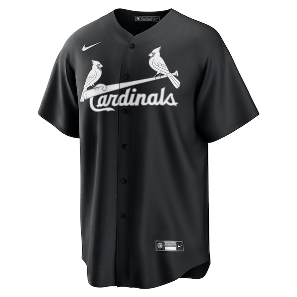 St. Louis Cardinals Nike Official Replica Jersey - Black/White - Image 2