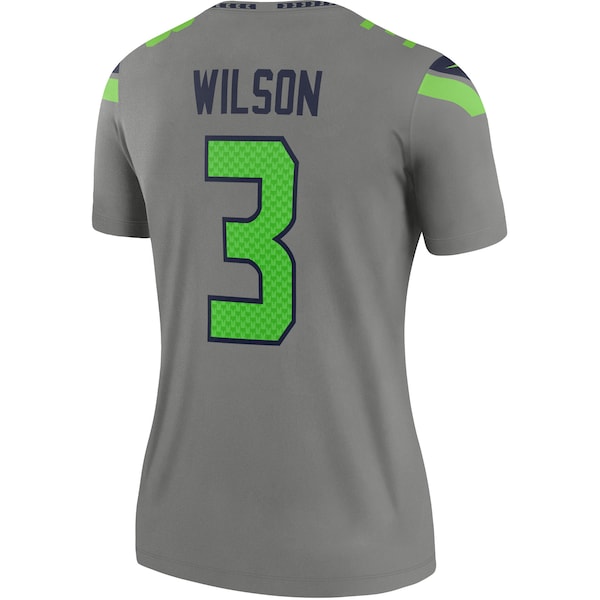 Russell Wilson Seattle Seahawks Nike Women's Inverted Legend Jersey - Gray - Image 3
